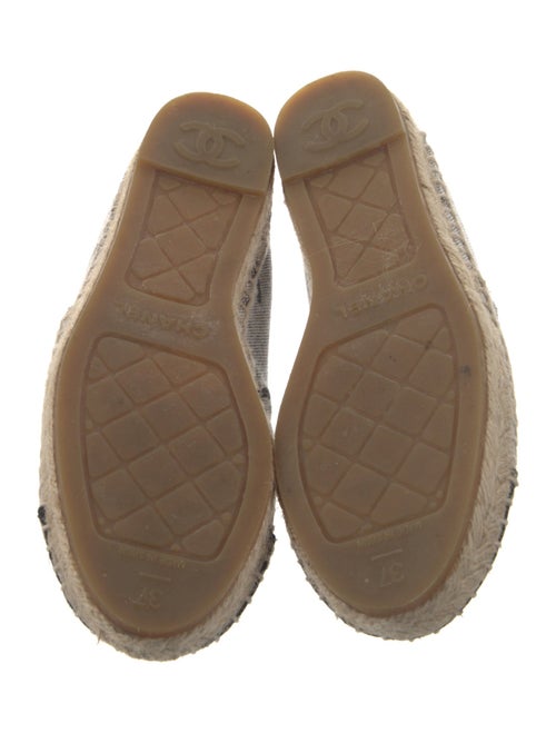 Chanel Interlocking CC Logo Denim Espadrilles