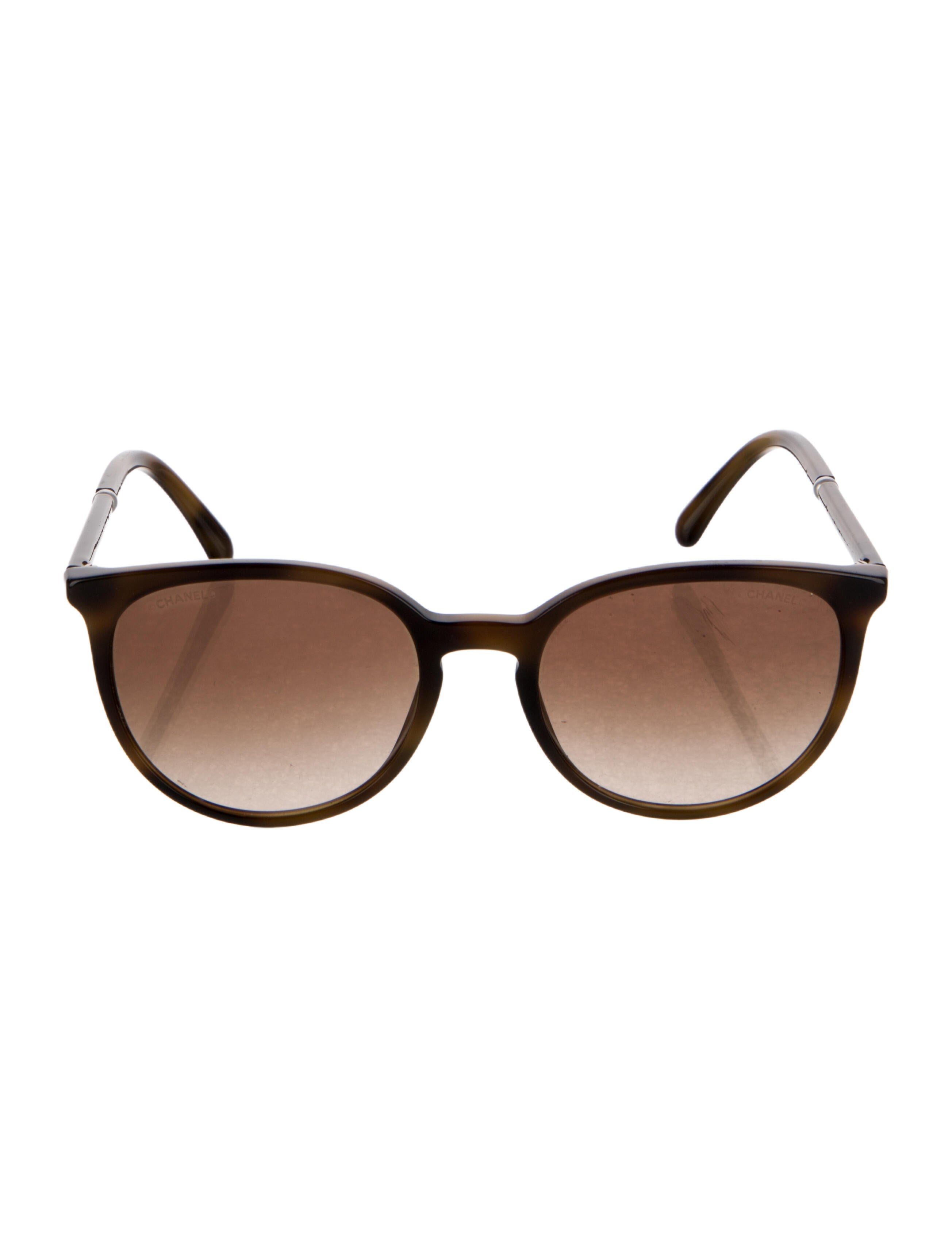 Chanel Interlocking CC Logo Round Sunglasses