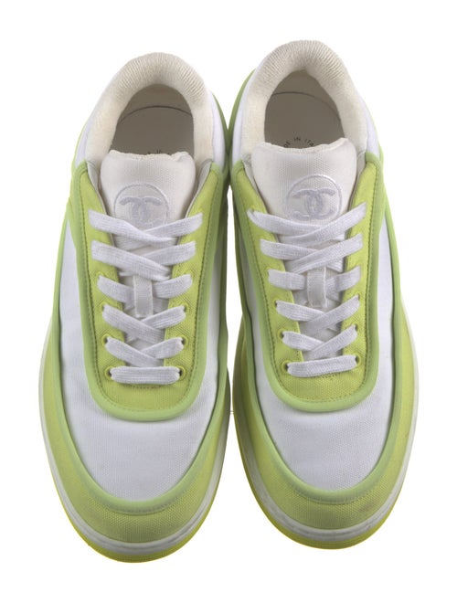 Chanel Interlocking CC Logo Canvas Sneakers