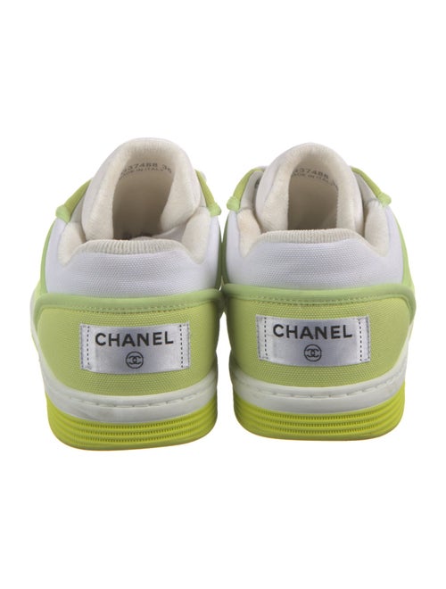 Chanel Interlocking CC Logo Canvas Sneakers