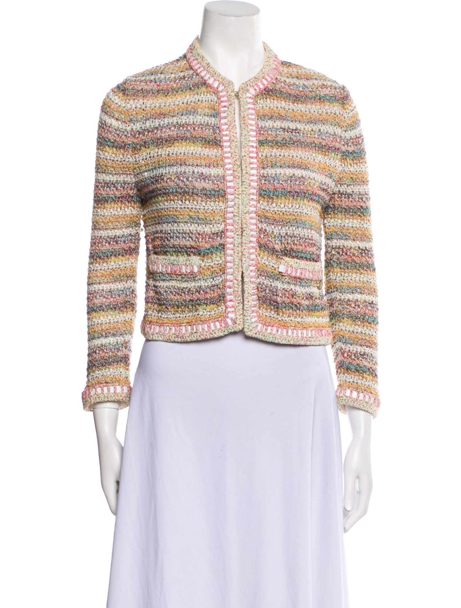 Chanel 2017 Striped Evening Jacket