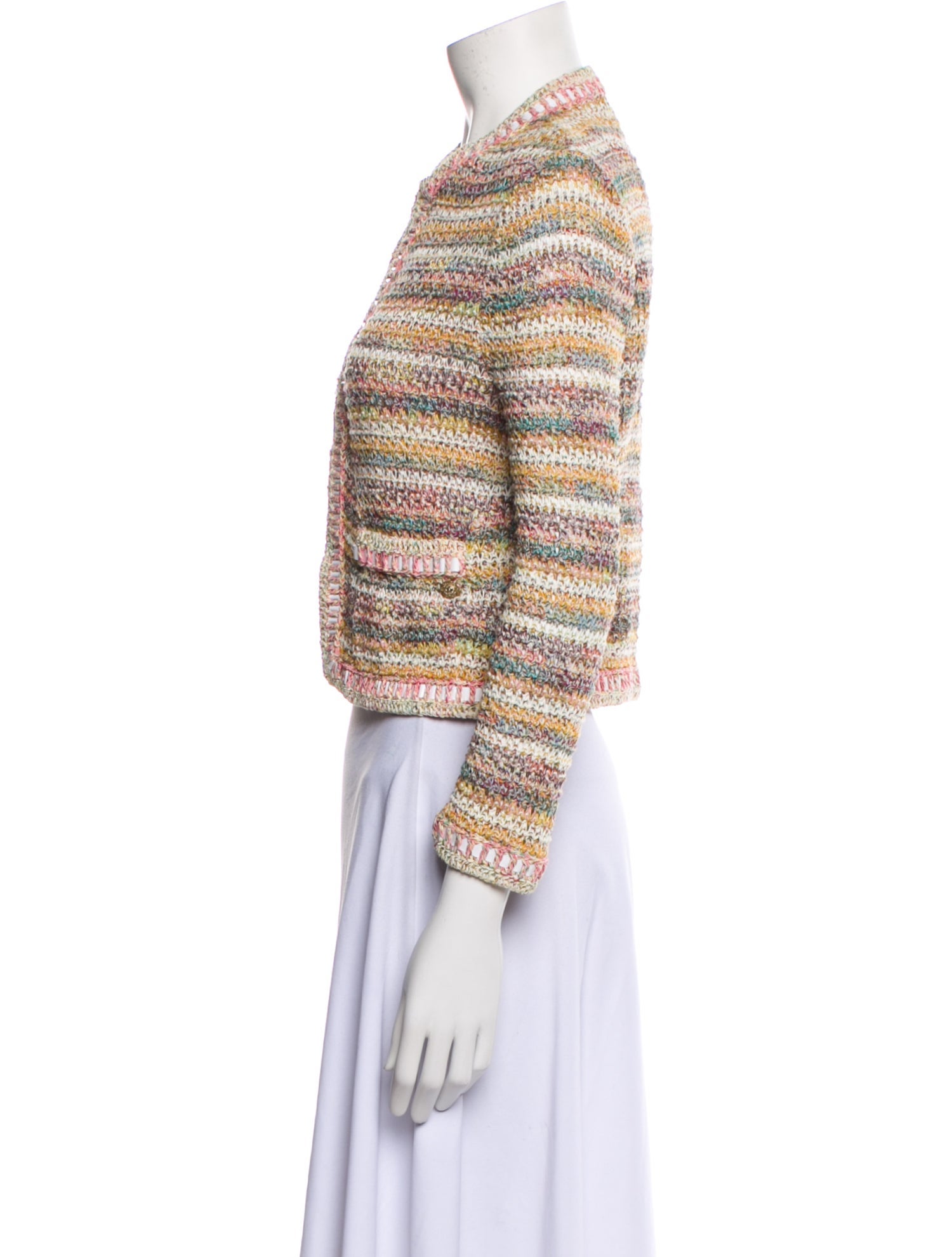 Chanel 2017 Striped Evening Jacket