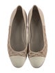 Chanel Interlocking CC Logo Calfskin Ballet Flats