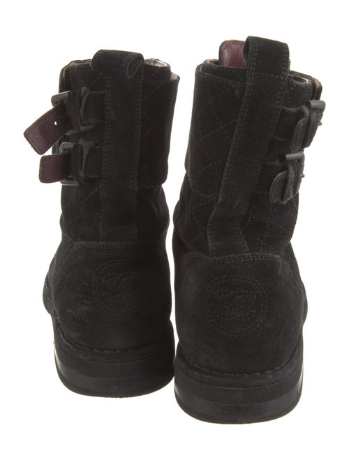Chanel 2014 Suede Combat Boots