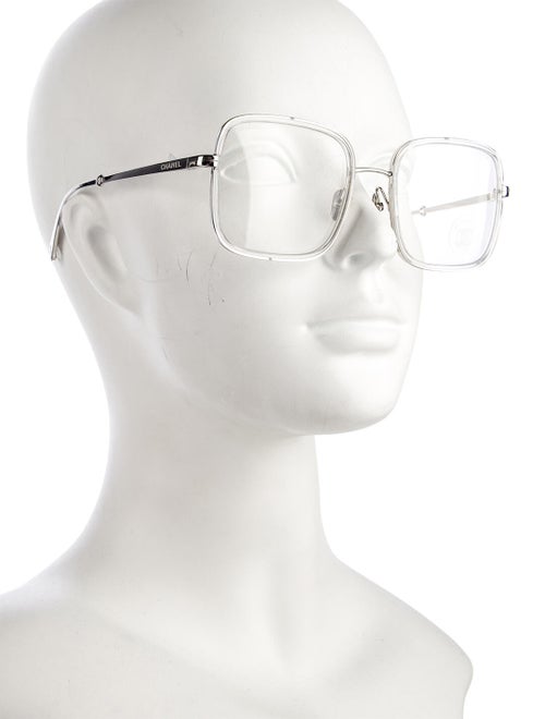Chanel Interlocking CC Logo Square Eyeglasses