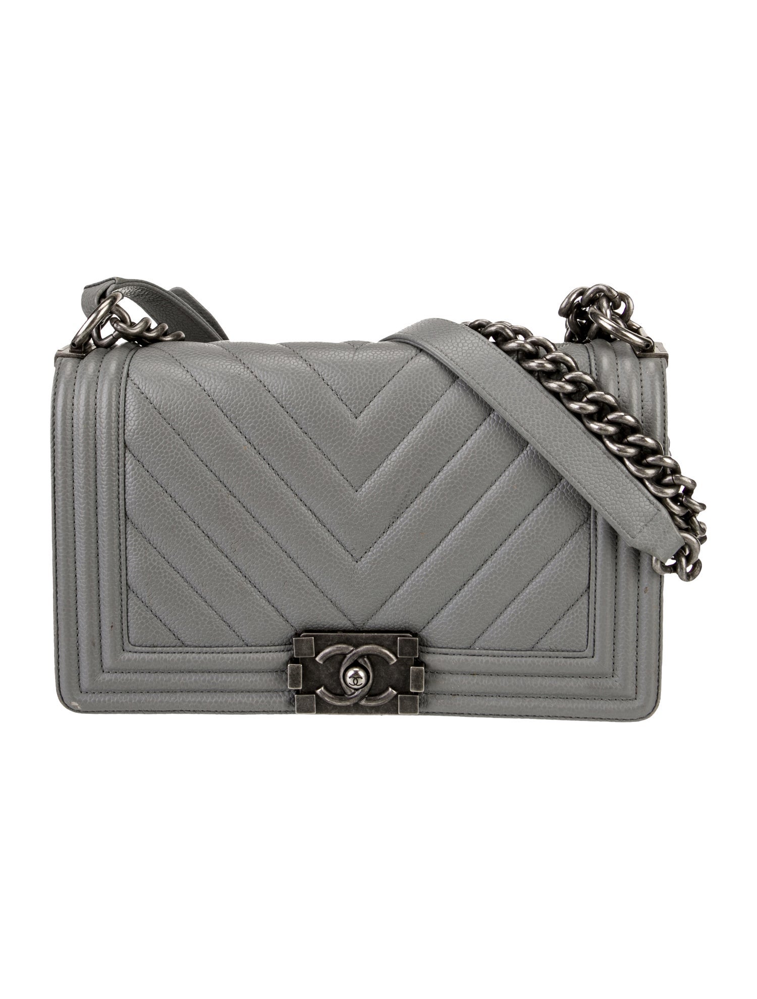 Chanel Medium Chevron Boy Bag