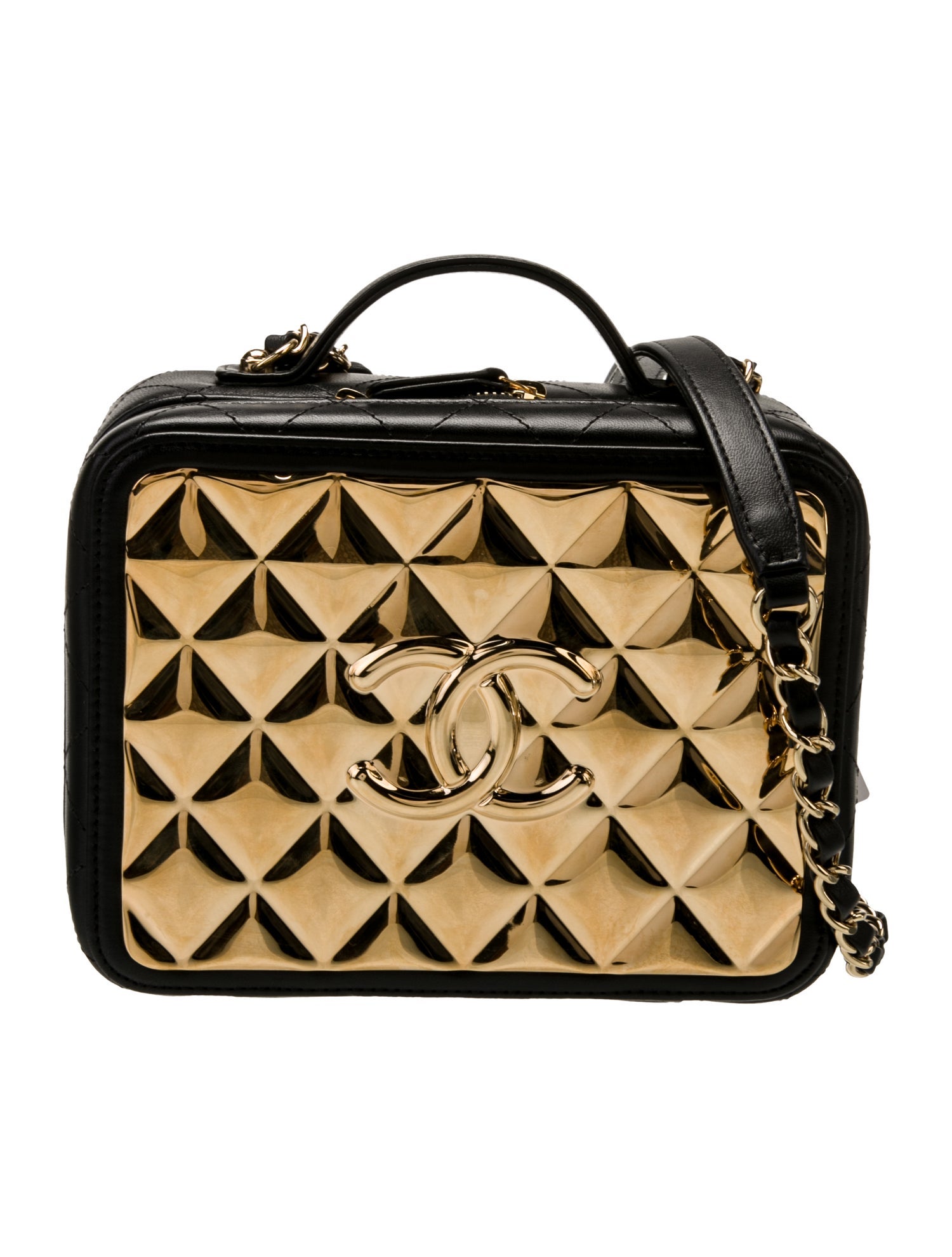 Chanel Golden Plate Vanity Case