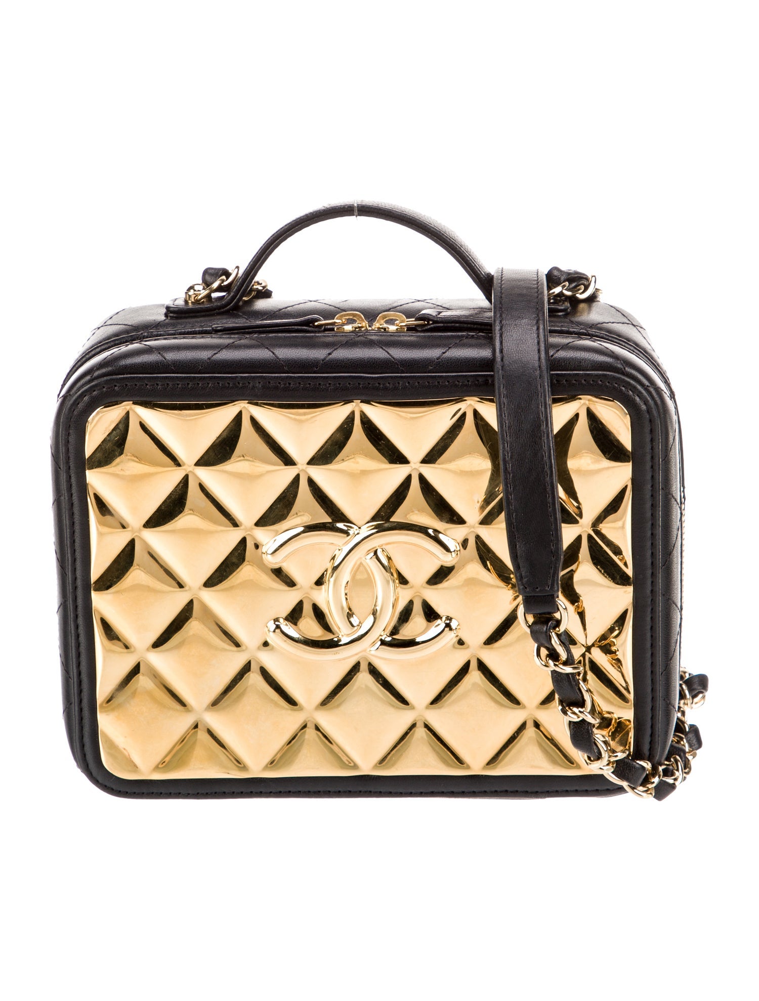 Chanel Golden Plate Vanity Case