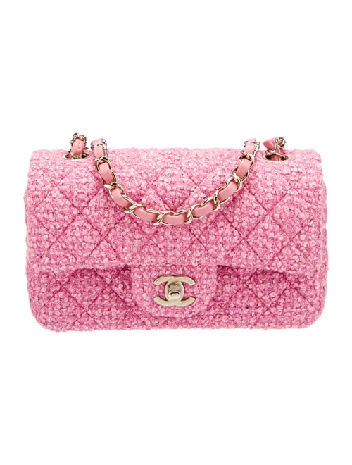 Chanel 2022 Classic Tweed Rectangular Mini Flap Bag