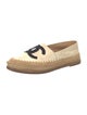 Chanel Interlocking CC Logo Leather Espadrilles