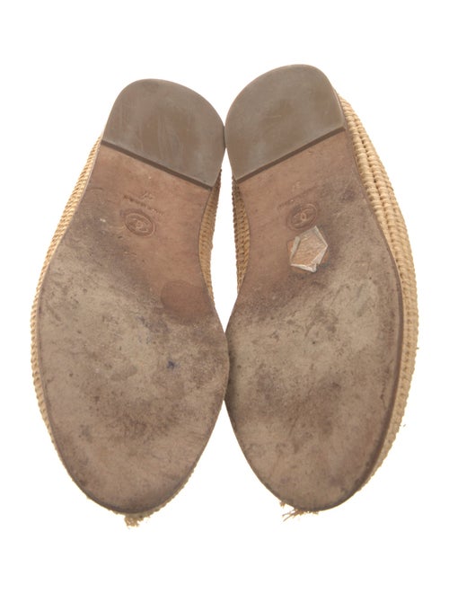 Chanel Interlocking CC Logo Leather Espadrilles