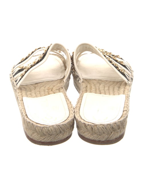 Chanel Interlocking CC Logo Jute Espadrilles