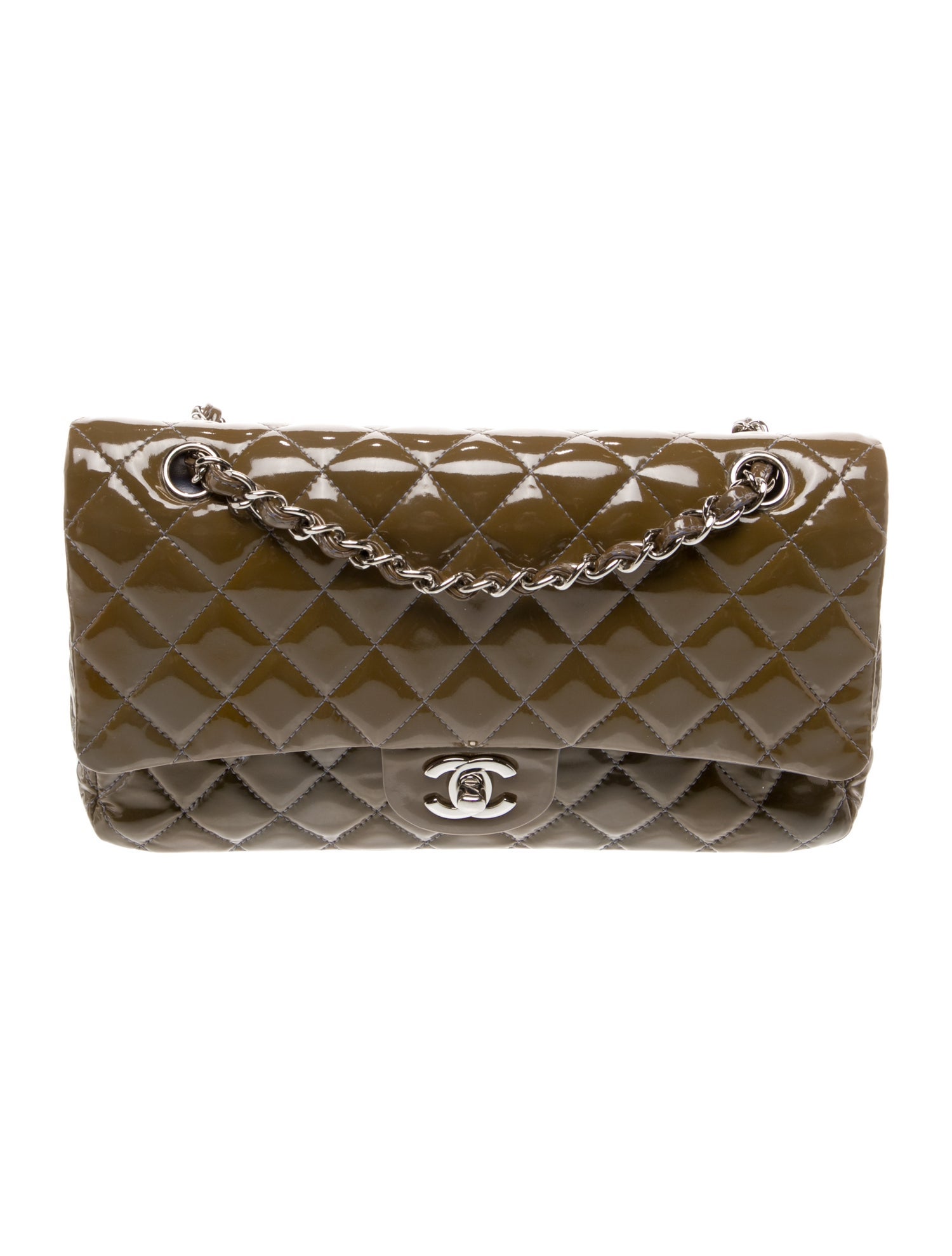 Chanel Classic Patent Medium Double Flap Bag