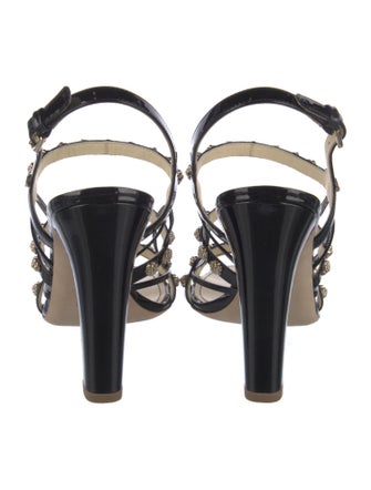 Chanel 2015 Interlocking CC Logo Sandals
