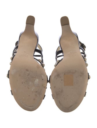 Chanel 2015 Interlocking CC Logo Sandals