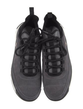 Chanel Interlocking CC Logo Suede Sneakers