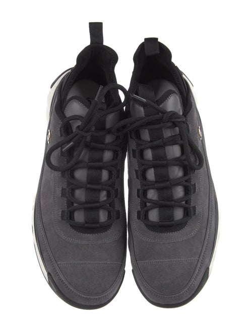Chanel Interlocking CC Logo Suede Sneakers