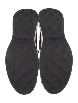Chanel Interlocking CC Logo Suede Sneakers