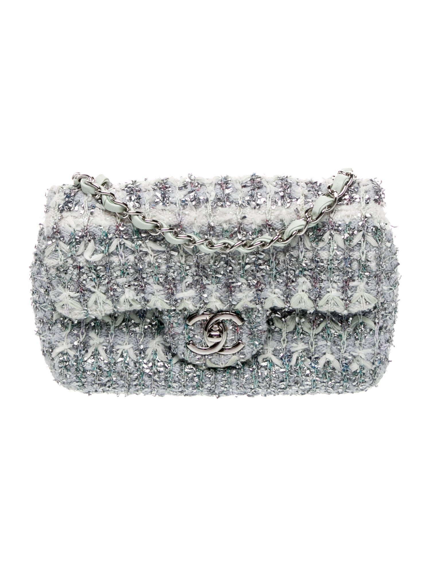Chanel Classic Tweed Rectangular Mini Flap Bag