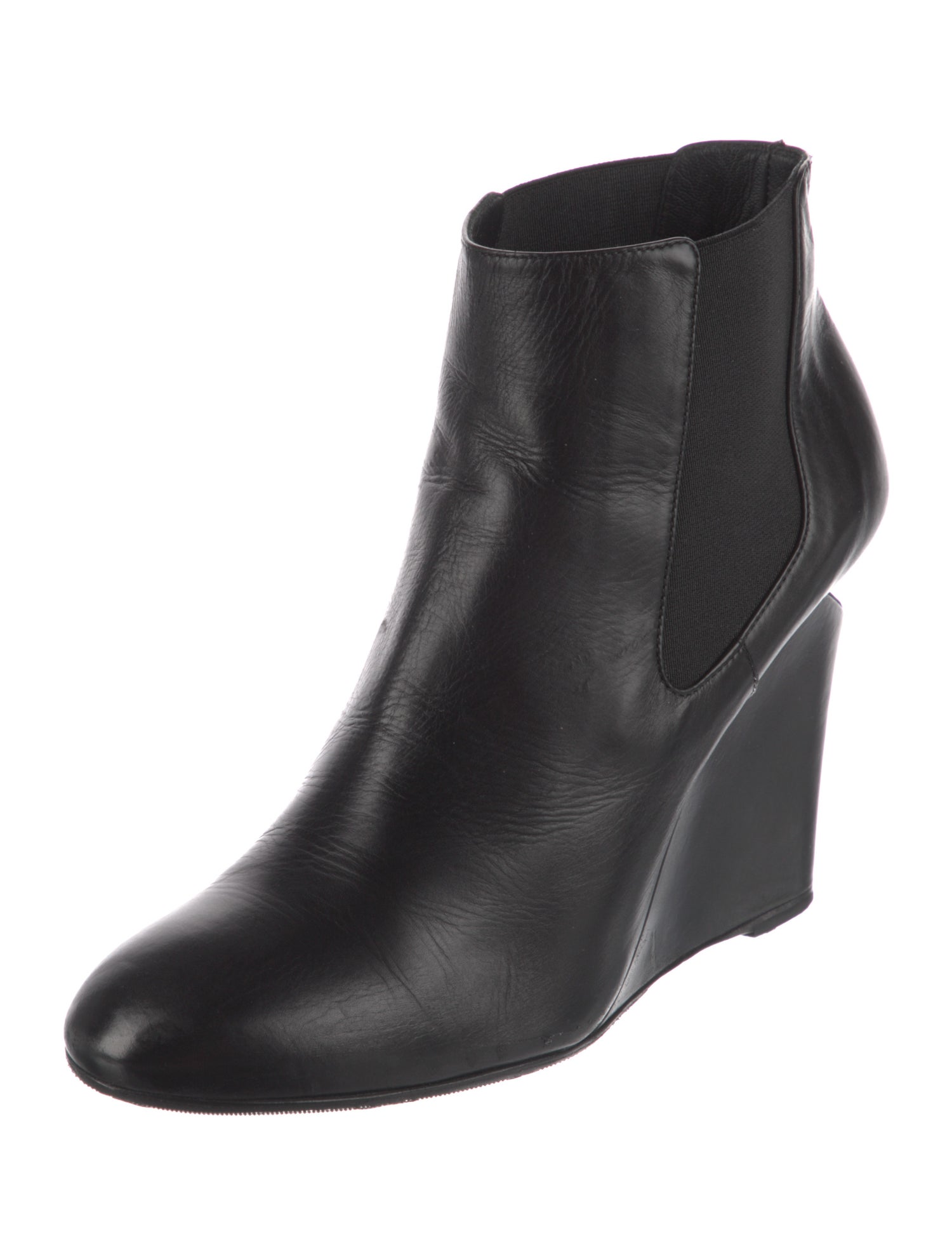 Chanel 2015 Interlocking CC Logo Chelsea Boots