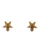 Chanel Enamel CC Star Clip-On Earrings