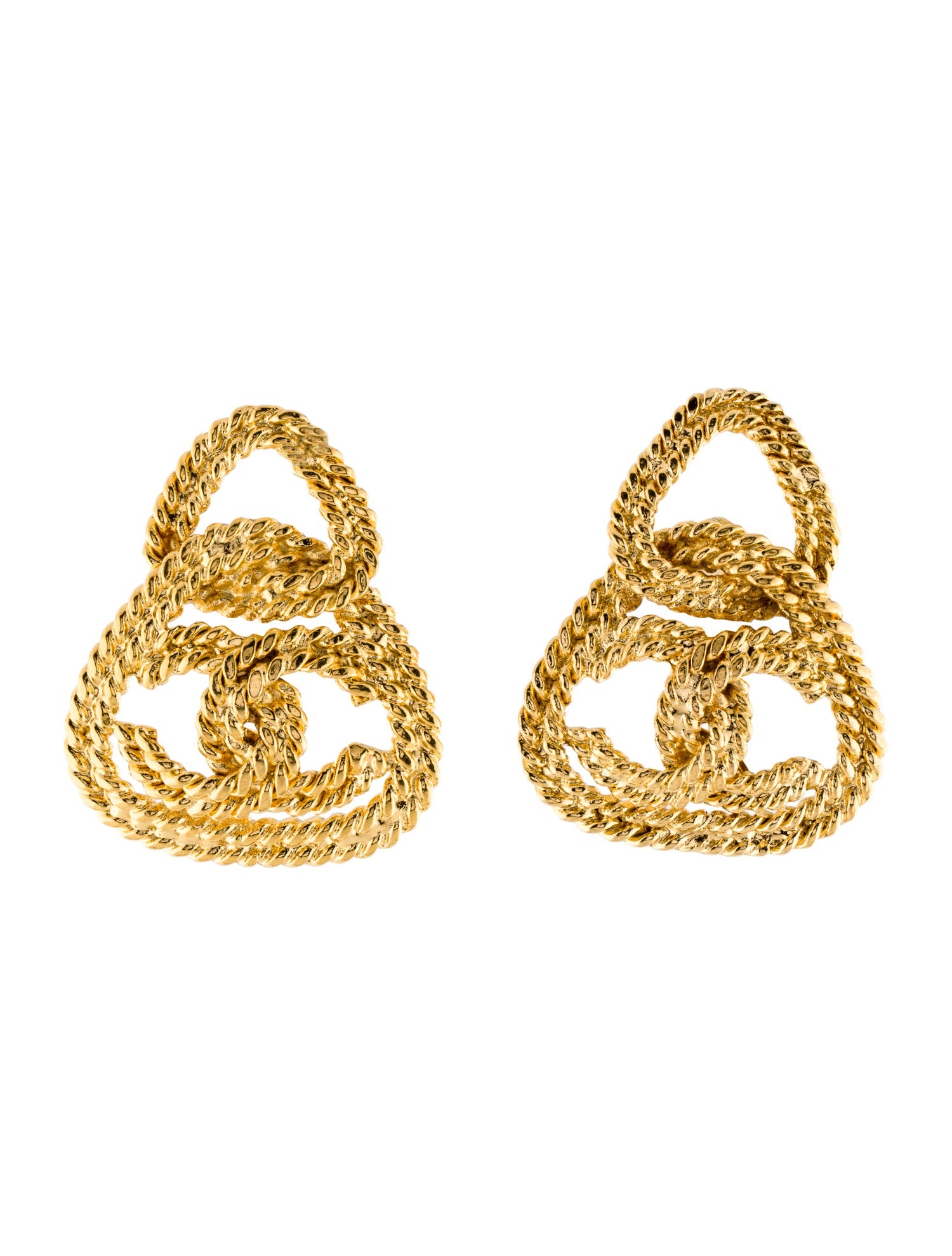 Chanel Vintage CC Clip-On Earrings