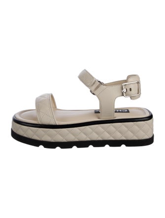 Chanel 2022 Interlocking CC Logo Sandals