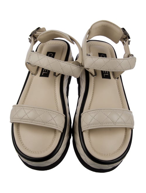 Chanel 2022 Interlocking CC Logo Sandals