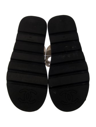 Chanel 2022 Interlocking CC Logo Sandals