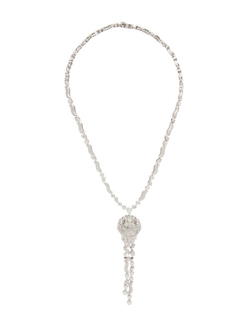 Chanel 18K 7.34ctw Diamond Sous le Signe du Lion Necklace