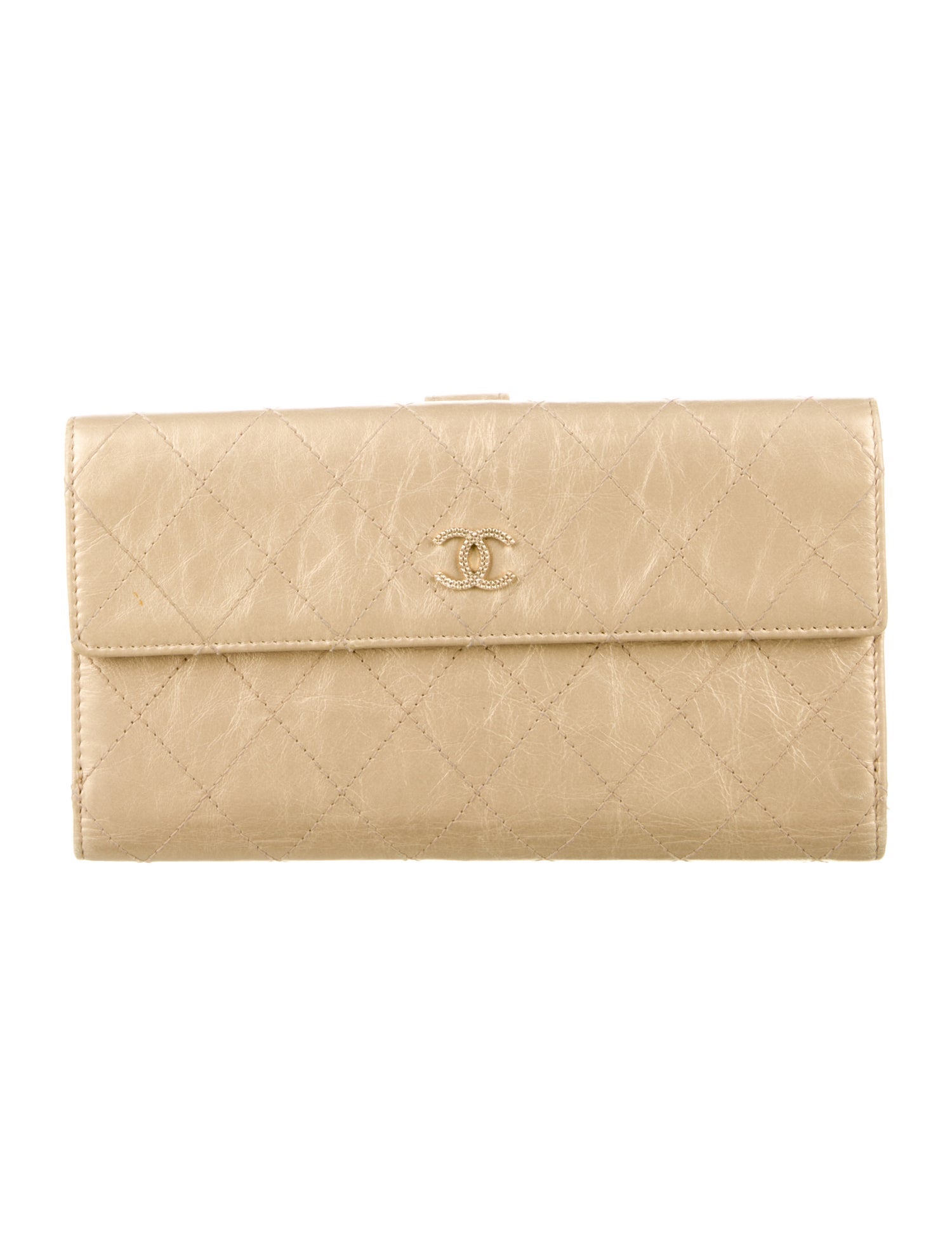 Chanel 2011 Interlocking CC Logo Continental Wallet