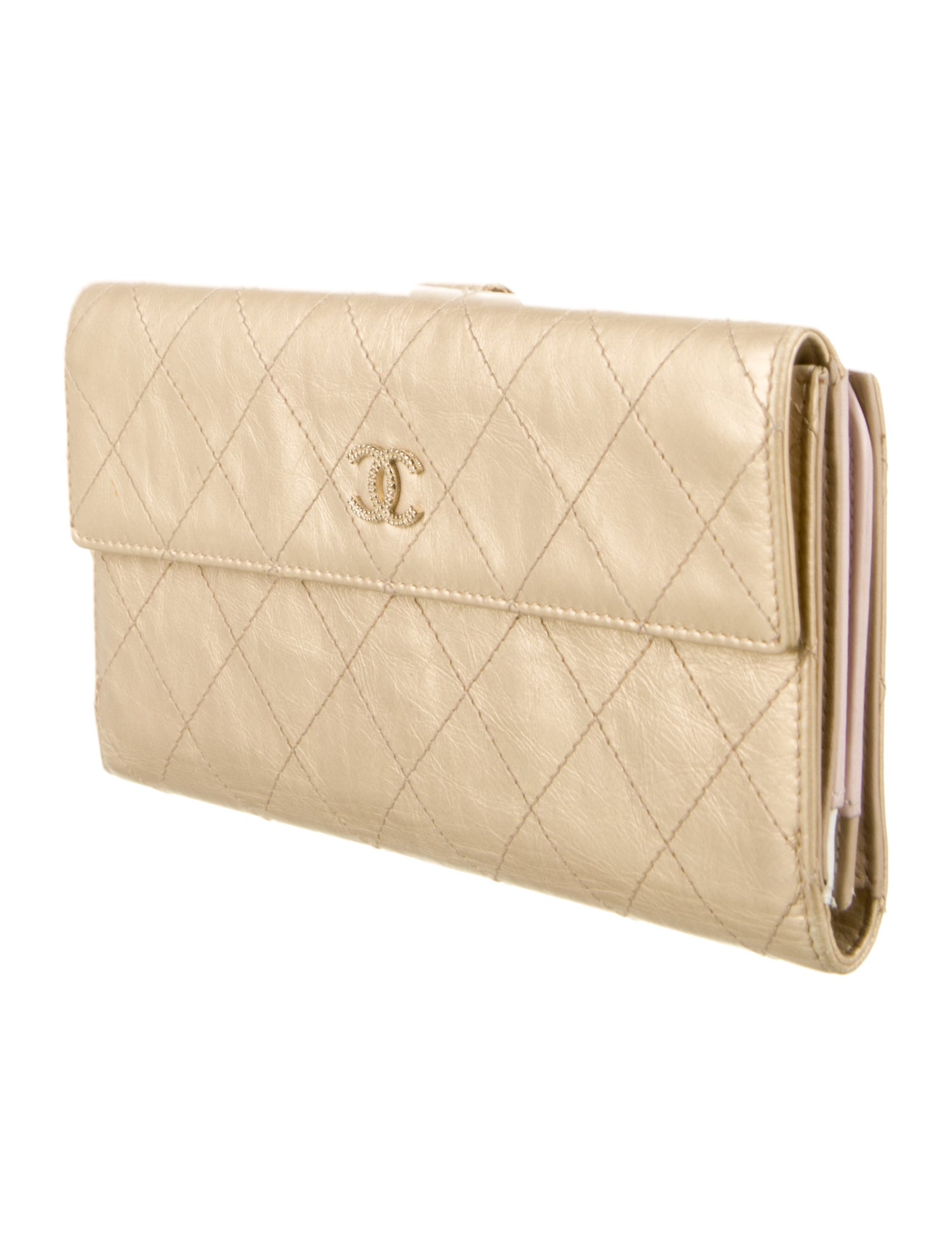 Chanel 2011 Interlocking CC Logo Continental Wallet