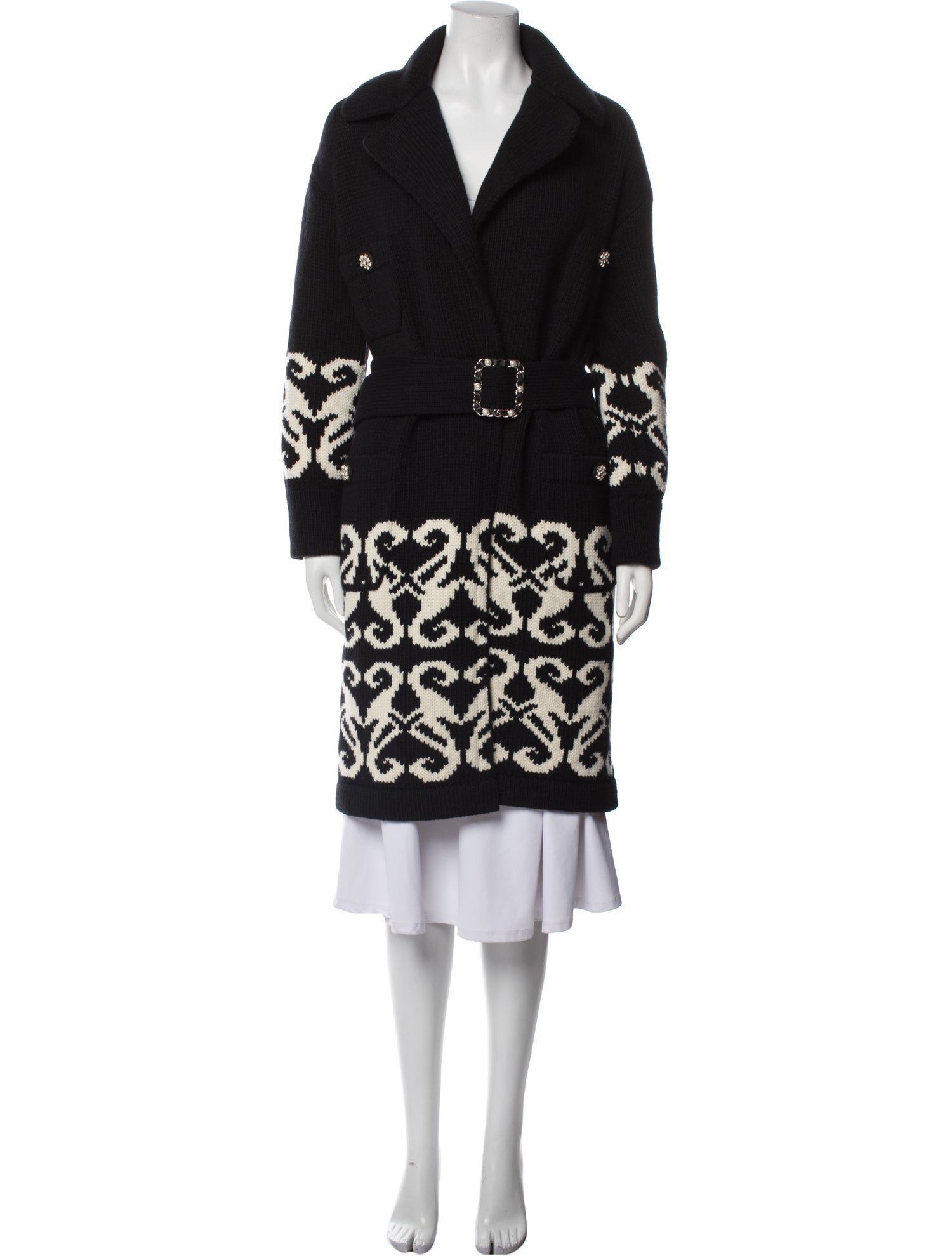 Chanel 2019 Graphic Print Coat w/ Tags