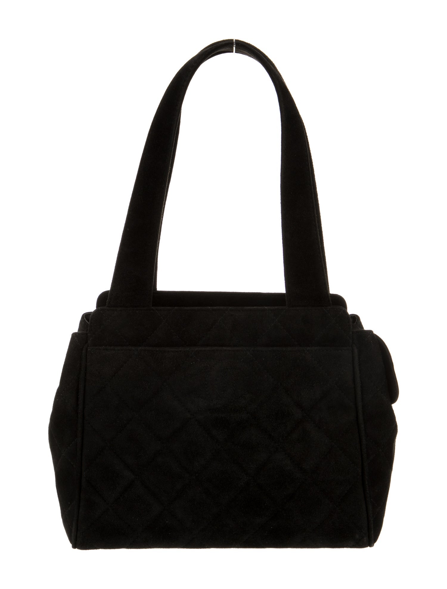 Chanel Quilted Suede Handle Bag
