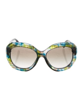 Chanel Interlocking CC Logo Oversize Sunglasses