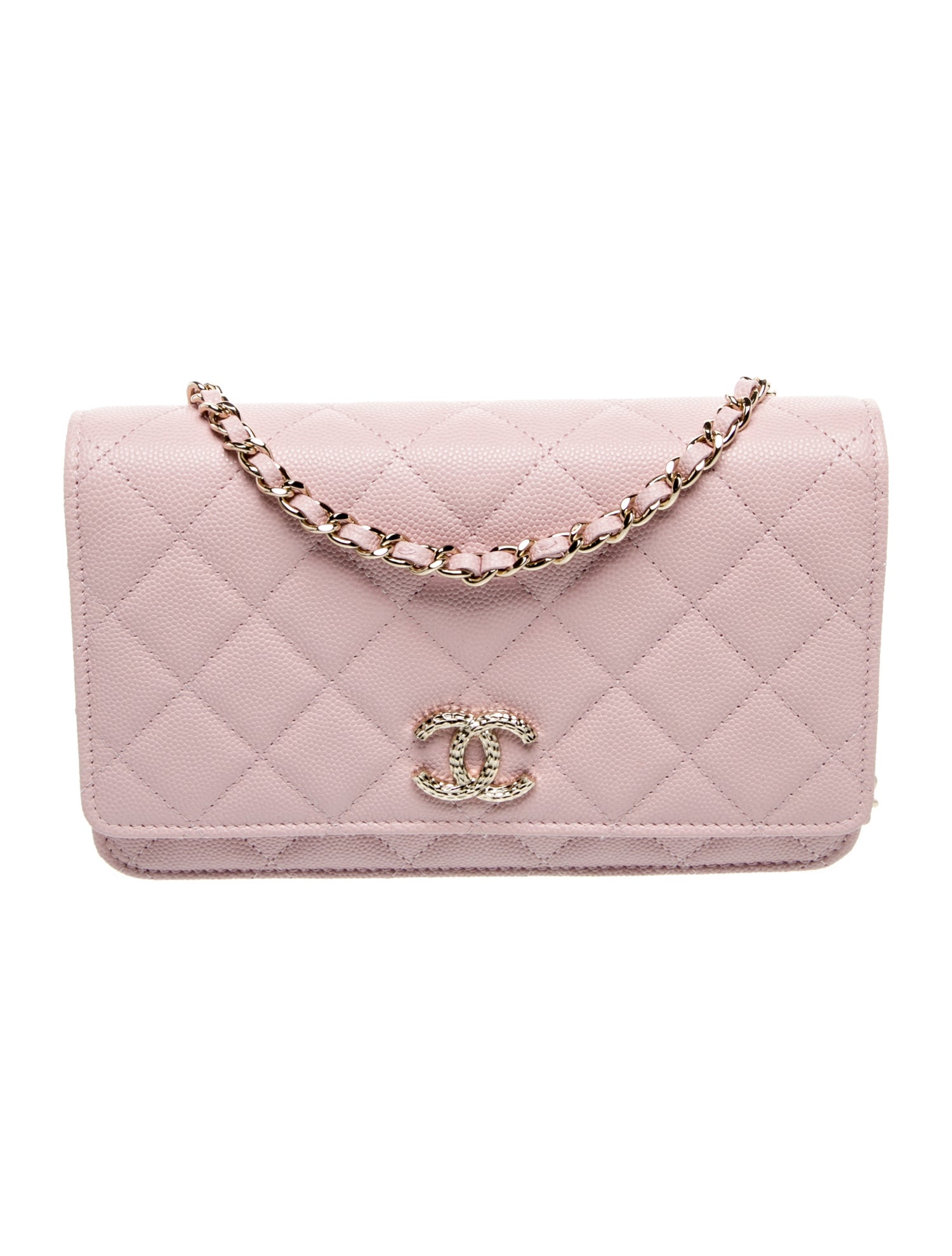 Chanel Quilted Caviar CC Wallet On Chain w/Tags