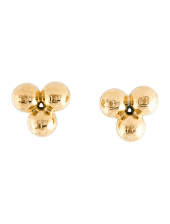 Chanel Vintage CC Clip-On Earrings