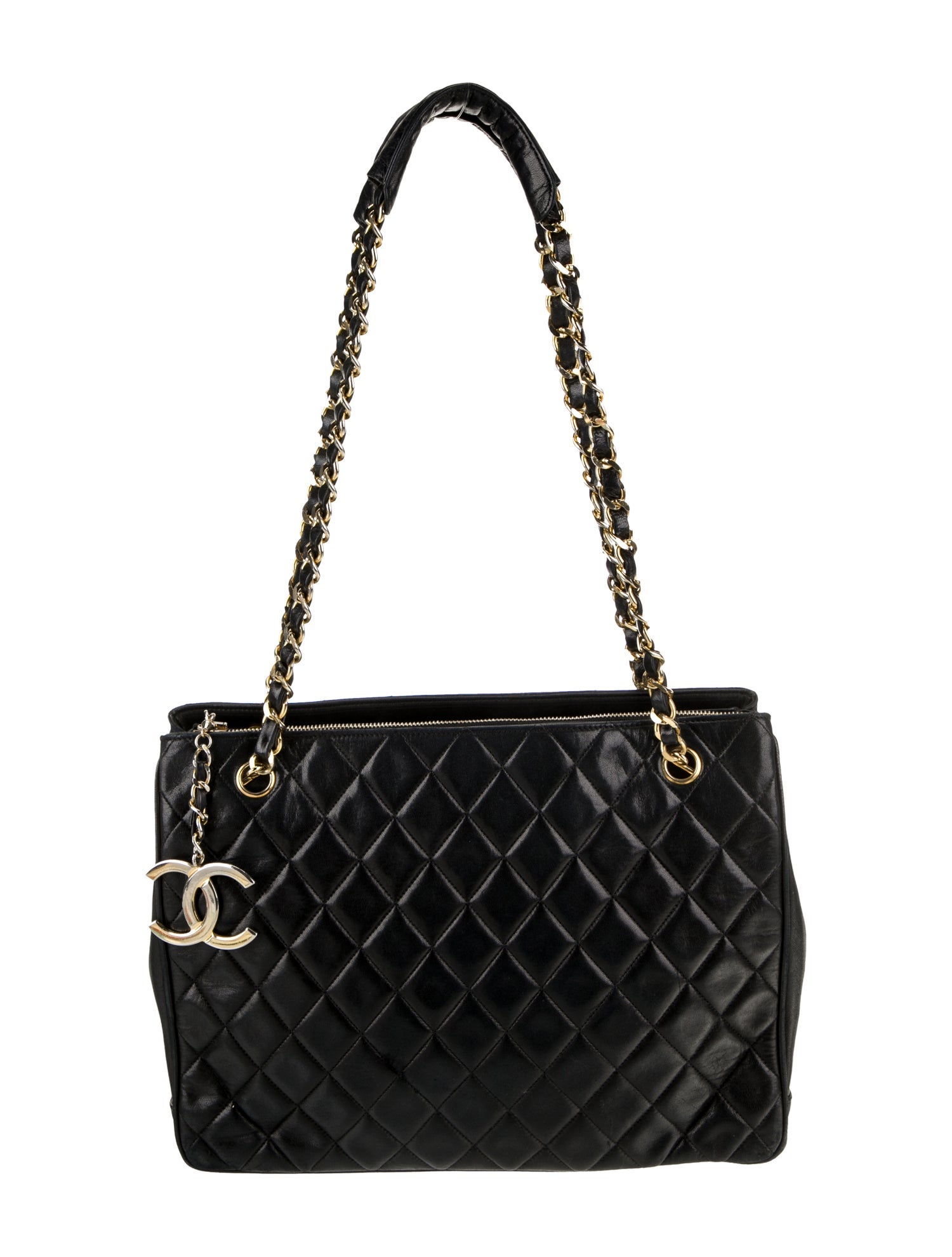 Chanel Quilted Zip Tote