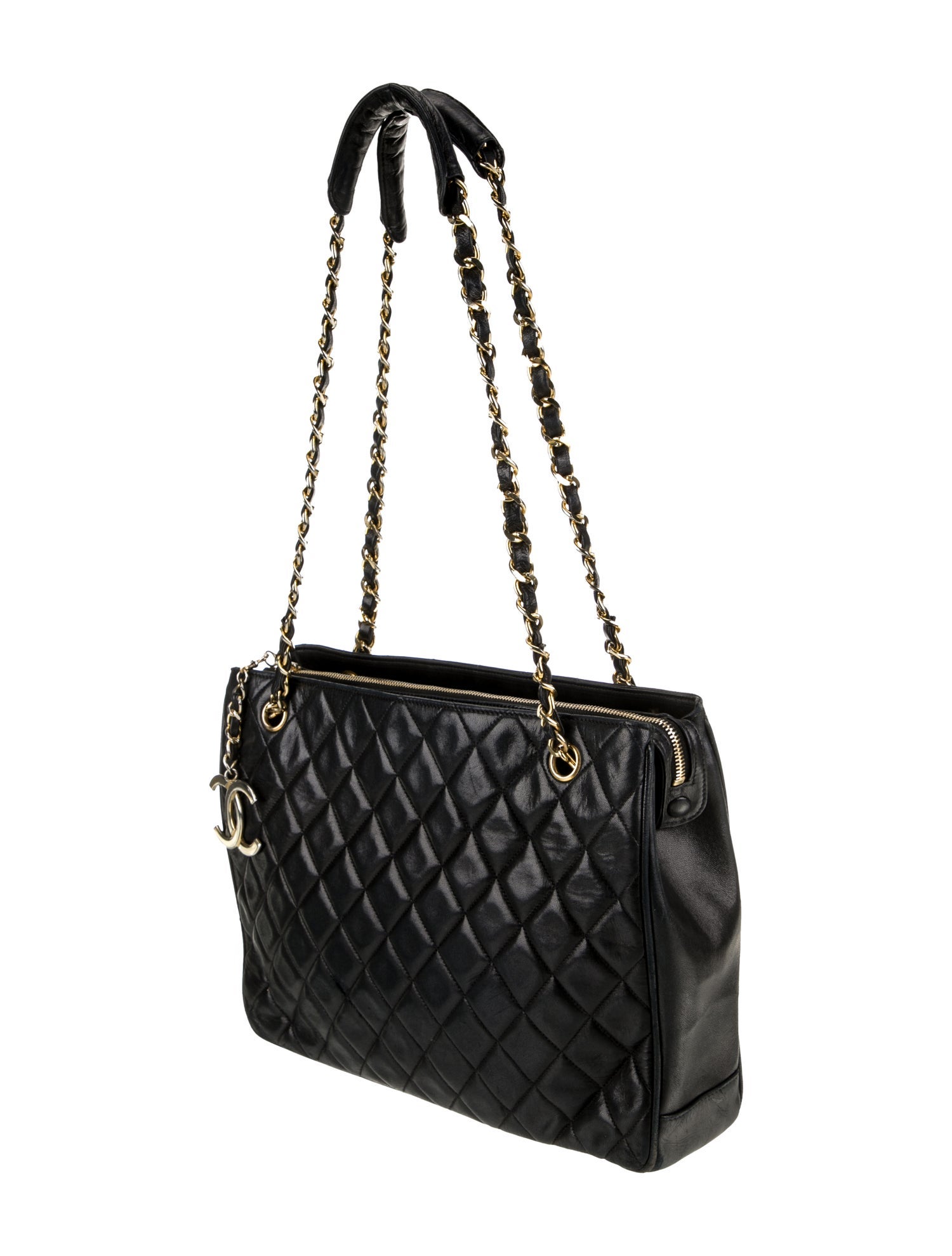 Chanel Quilted Zip Tote - Black Totes, Handbags - CHA1289253 | The