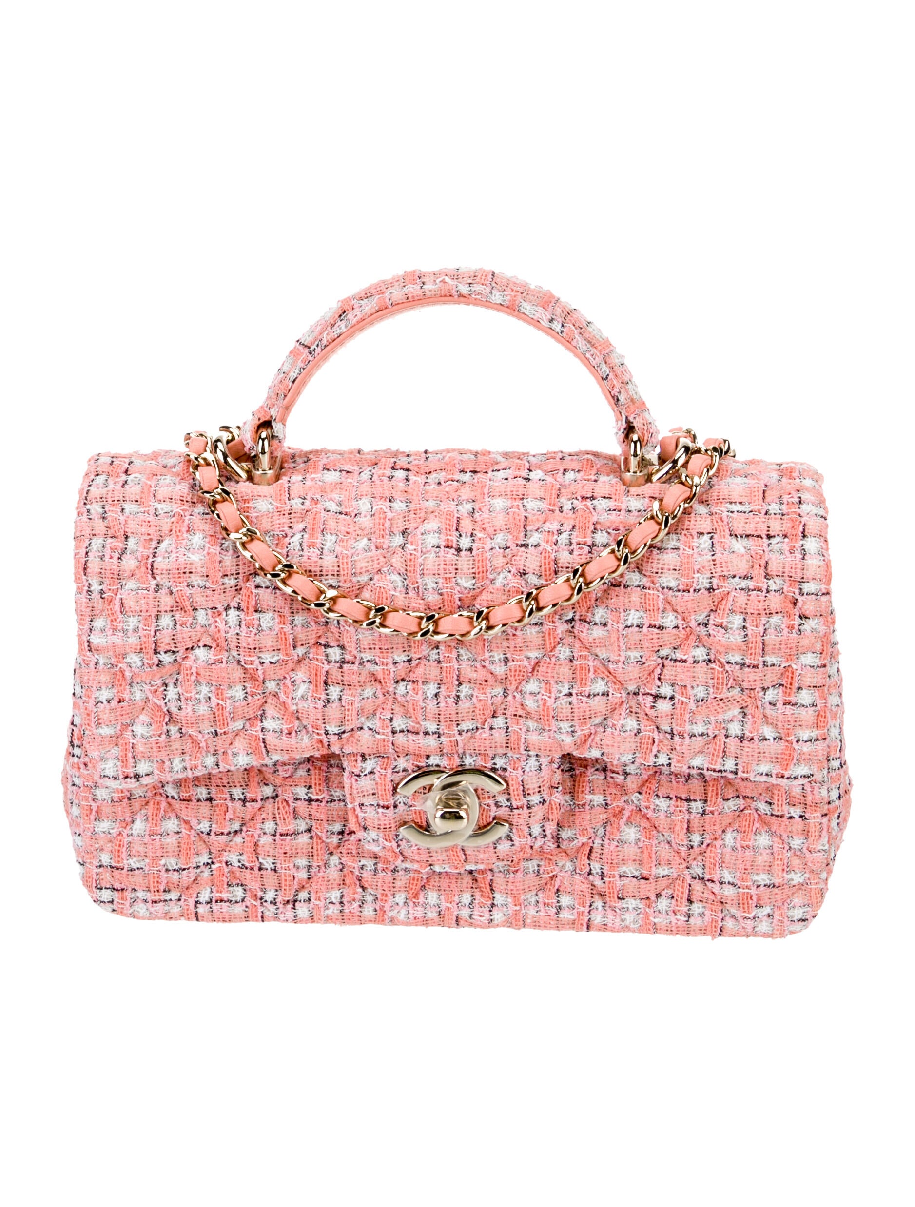 Chanel Classic Tweed Rectangular Mini Top Handle Bag