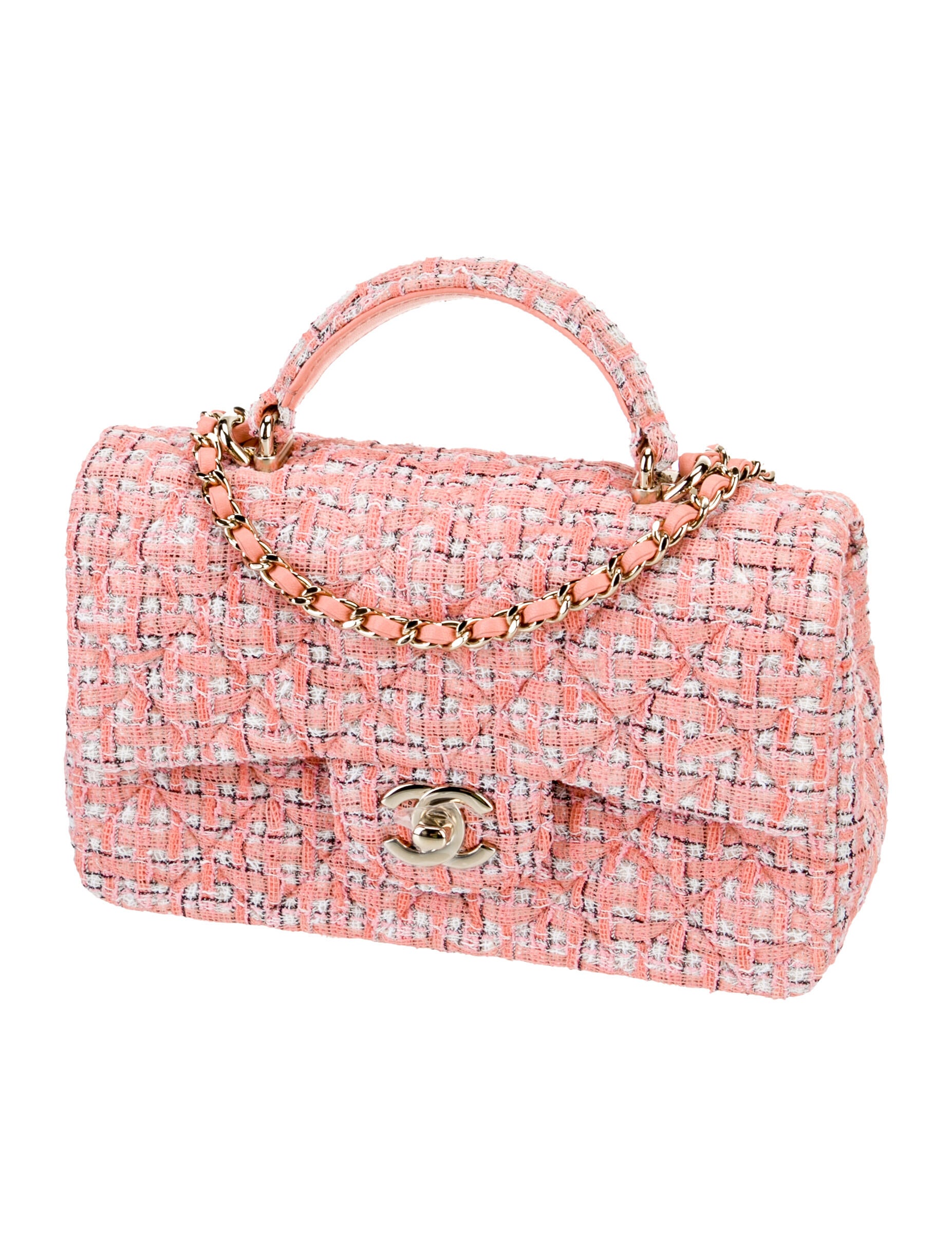 Chanel Classic Tweed Rectangular Mini Top Handle Bag