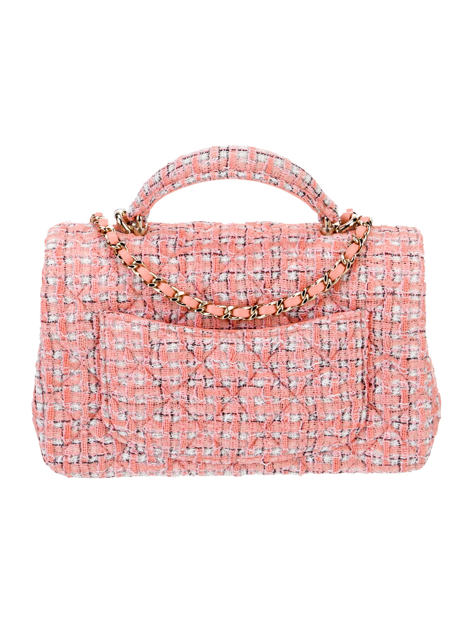 Chanel Classic Tweed Rectangular Mini Top Handle Bag