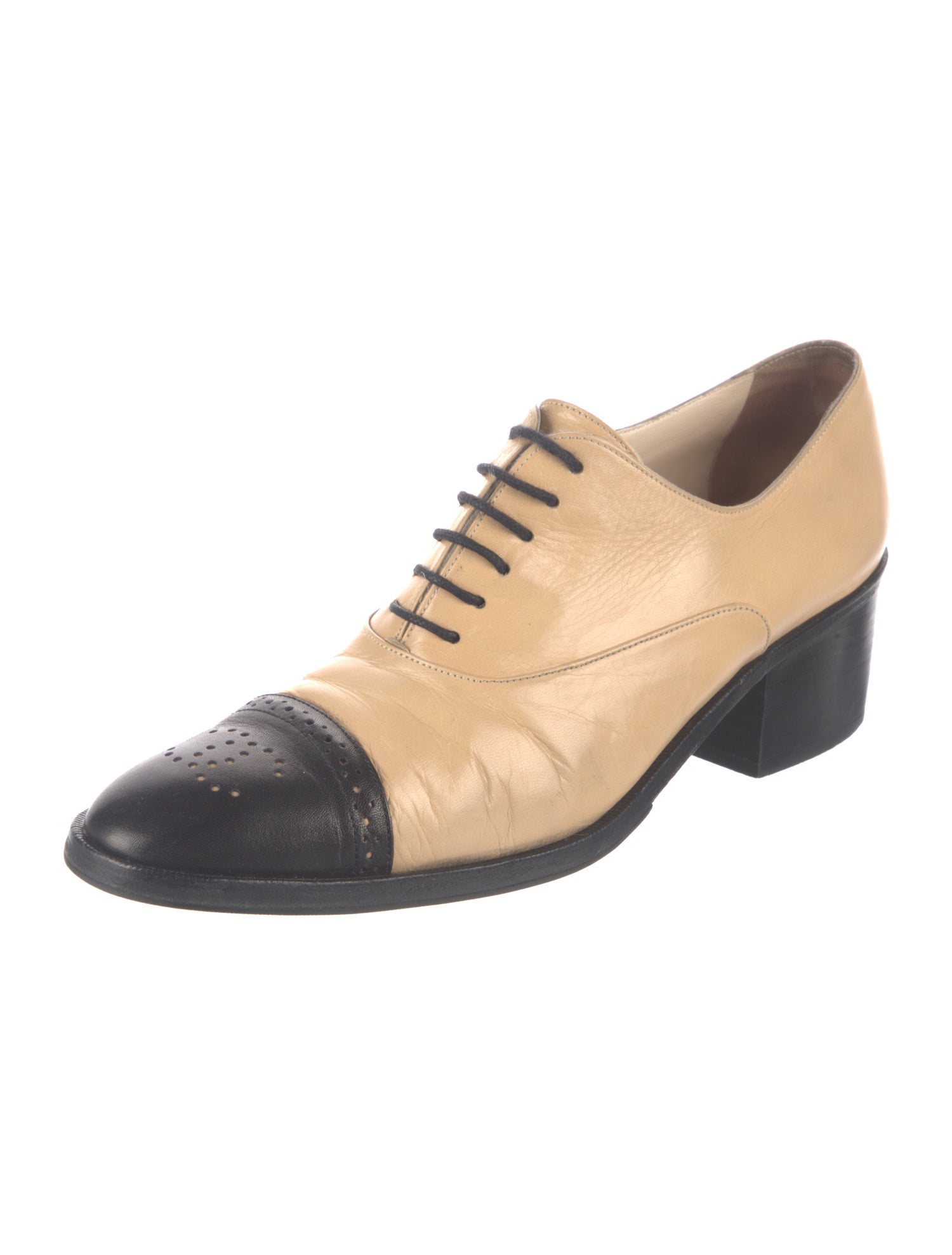 Chanel 1998 Interlocking CC Logo Oxfords