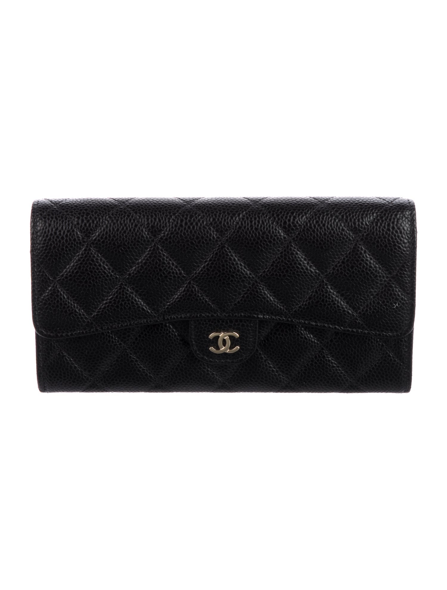 Chanel Classic Flap Interlocking CC Logo Continental Wallet
