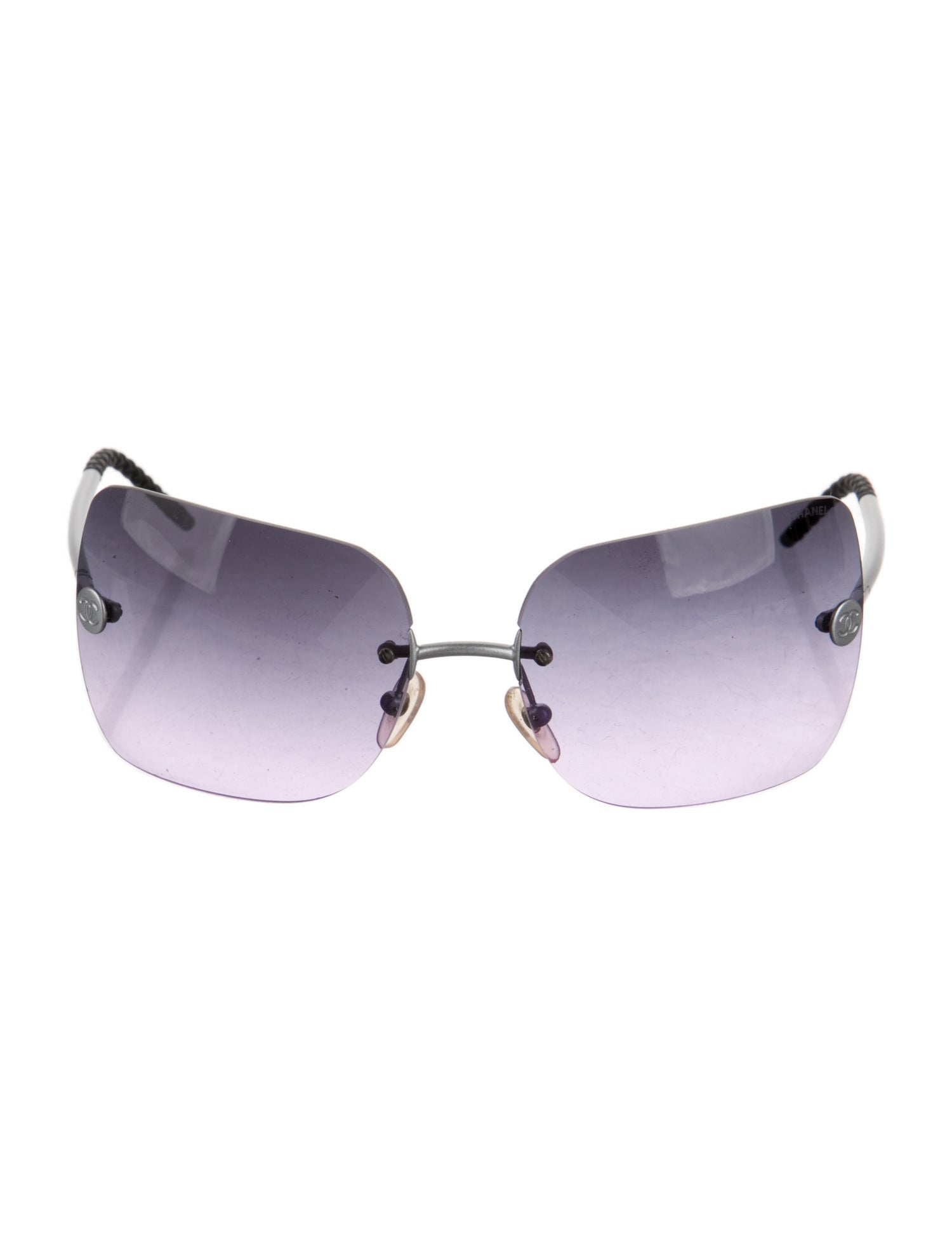 Chanel Interlocking CC Logo Shield Sunglasses