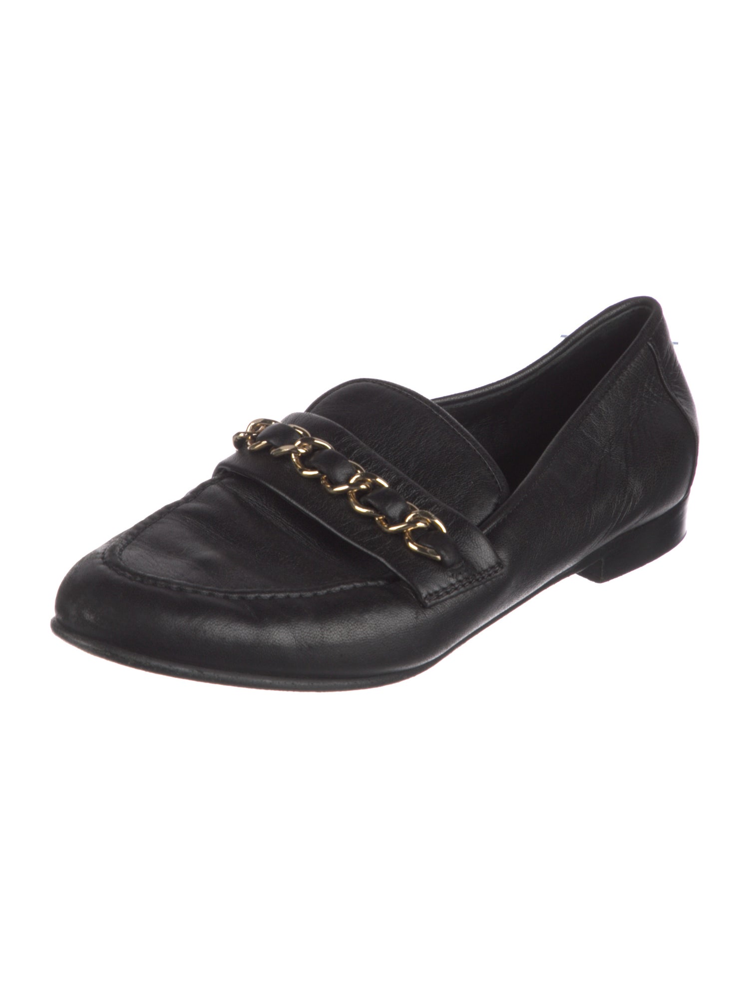 Chanel 2020 Chain-Link Accent Loafers