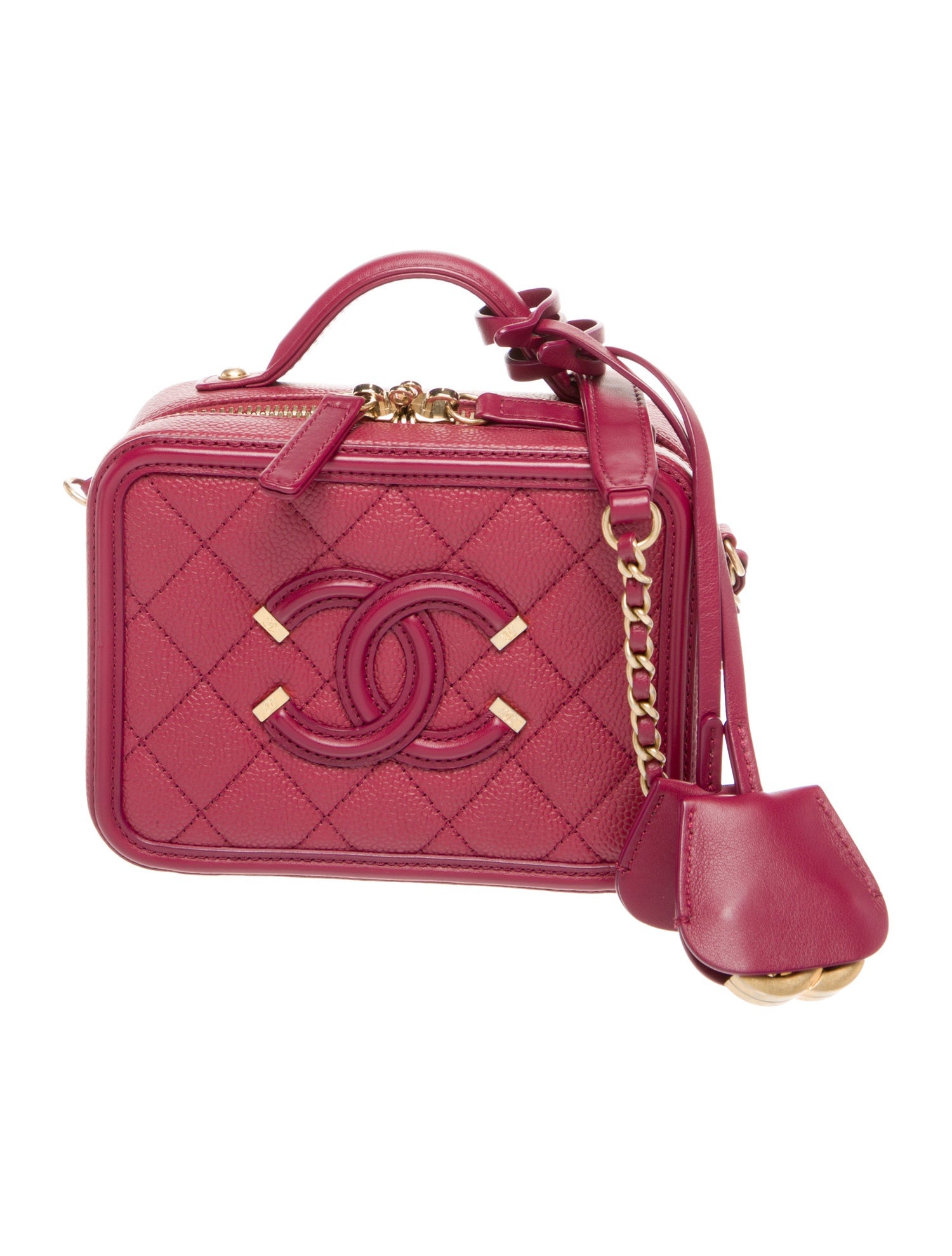 Chanel Small Filigree Vanity Case