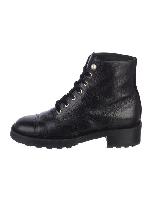 Chanel 2021 Interlocking CC Logo Combat Boots