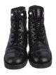 Chanel 2021 Interlocking CC Logo Combat Boots