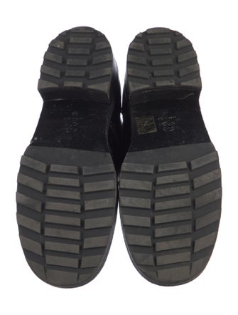 Chanel 2021 Interlocking CC Logo Combat Boots